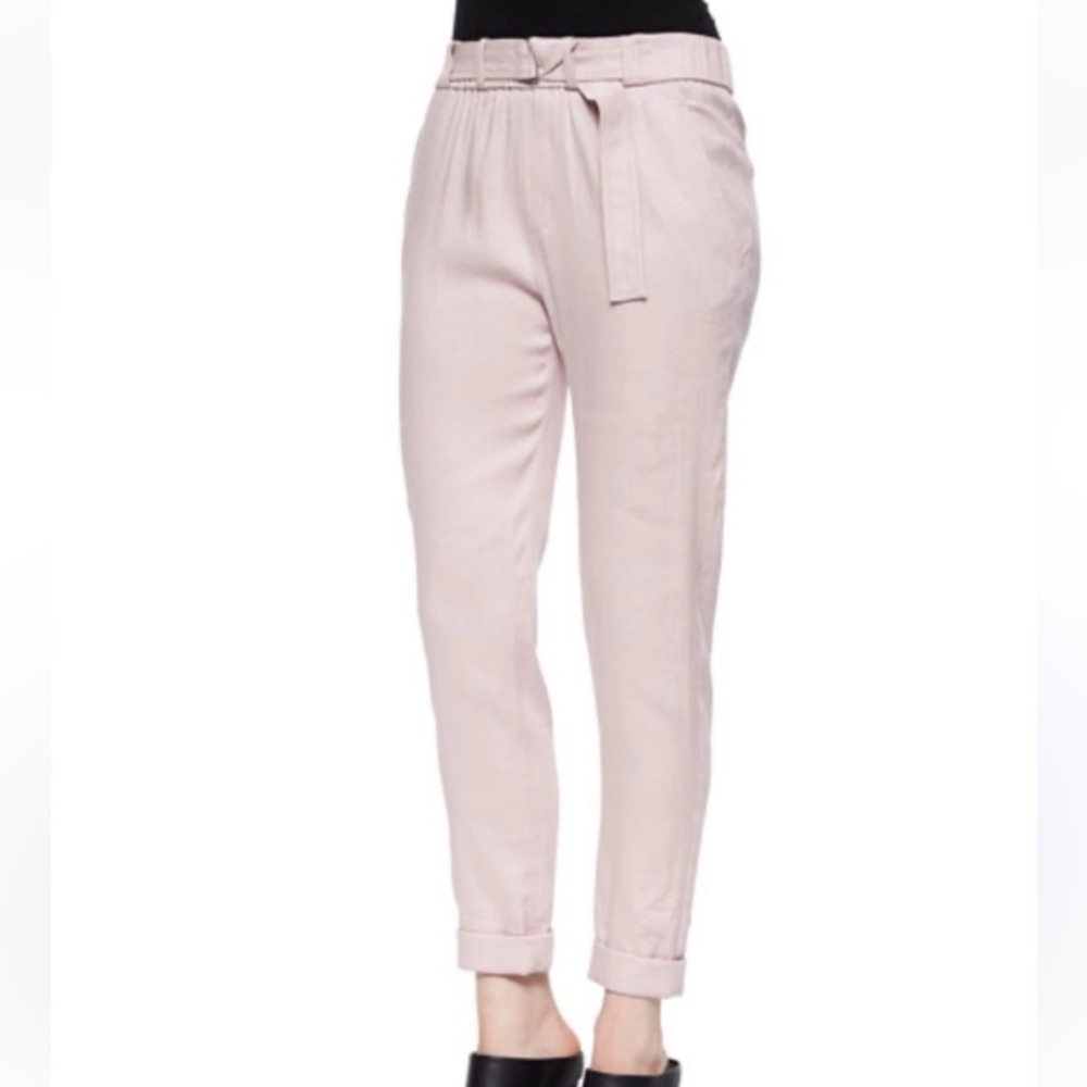 Vince. belted linen pants
